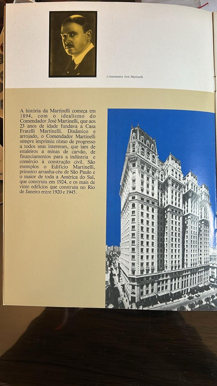 Relato histórico sobre o fundador do Grupo Martinelli